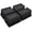 Black 4 Pack, variant on Bed Risers 6 Inch Heavy Duty,Oversized Couch Risers, Extra Wide Furniture Risers for Sofa Table Desk Headboard Chair Lifting,Rectangle Risering Blocks Support 6000 lbs(8 Pack Black)