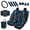 Blue Branch Pattern, variant on Eheartsgir 15 PCS Mandala Frog Car Seat Protector Kit, Soft Front Rear Seat Covers, Steering Wheel Cover, Seat Belt Pads, Cup Coasters, Suitable for SUV Truck Daily Use