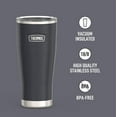thumbnail image 2 of Thermos Icon Series Stainless Steel Tumbler with Slide Lock - 24 Ounce, Granite, 2 of 7