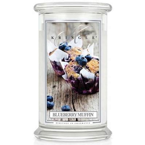 BLUEBERRY MUFFIN Large 2-Wick 22 oz 100 Hour Jar by Kringle Candles