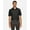 Black, variant on CORE365 CE112T Men's Tall Fusion ChromaSoft™ Pique Polo-Black-2XLT