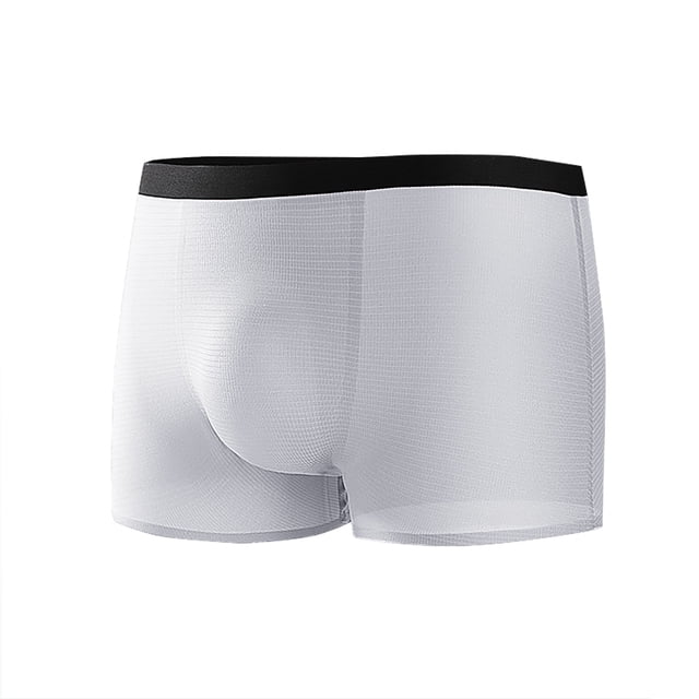 Men’s Boxer Briefs Super Soft, Breathable, Quick-Dry Silk Underwear