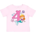 thumbnail image 3 of Inktastic I Am 4 Years Old Birthday with Mermaid Girls Toddler T-Shirt, 3 of 5