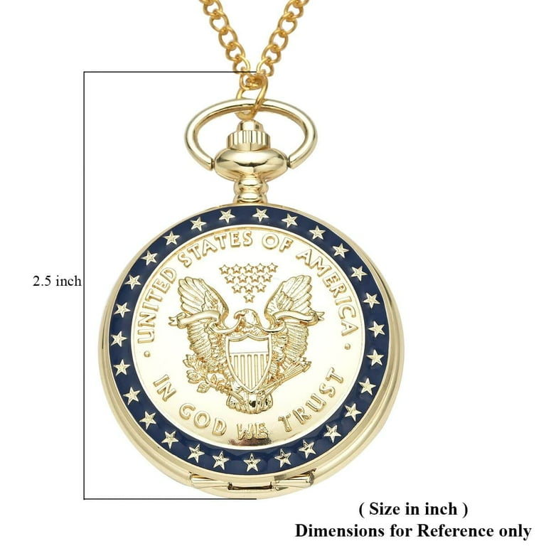 Shop LC Strada Japanese Movement Golden American Eagle Coin