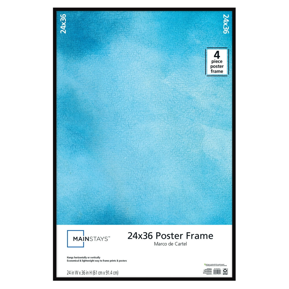 Mainstays 24x36 Thin Poster and Picture Frame, Black
