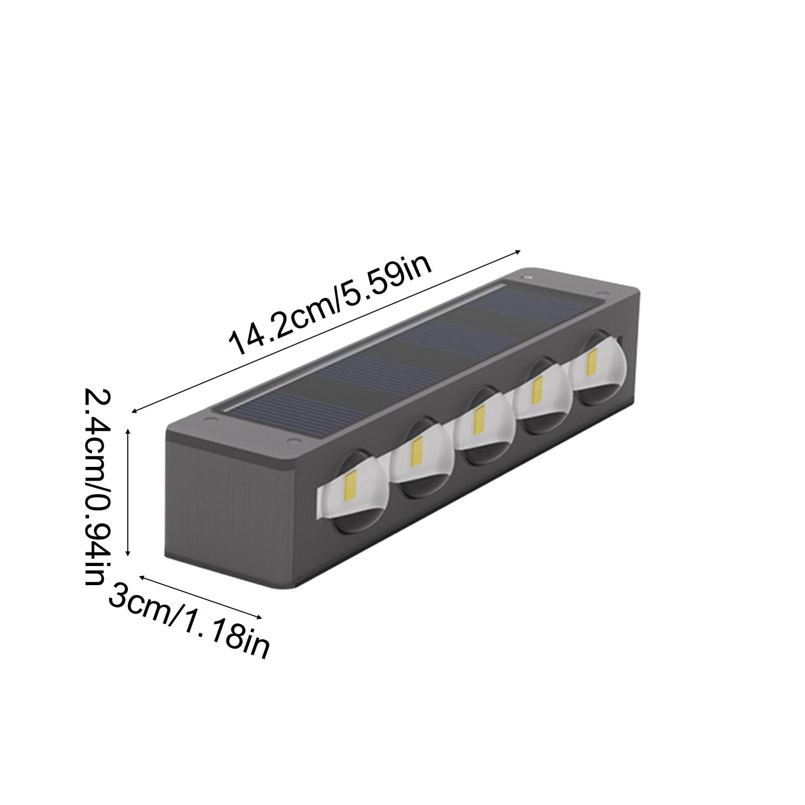 Solar Lights Outdoor, 10 Led Wall Mounted Lights, Waterproof for Yard Patio Garden, Warm White Illumination for Pathway Decor