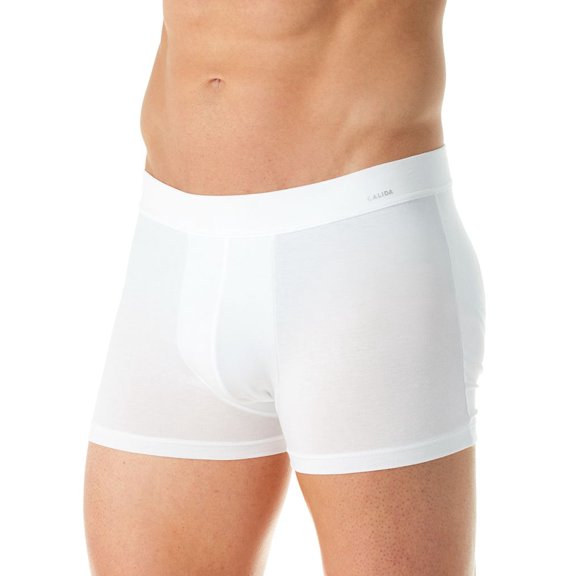 Men's Calida 25590 Cotton Code Boxer Brief (White L)