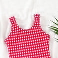 thumbnail image 4 of mgoYE Toddler Girl Swimsuit 2t Girls Swimsuit One Piece Swimsuits Solid Ruched Bathing Suit for Girls Full Coverage Modest Padded Swimwear(Red,3-4 Years), 4 of 5