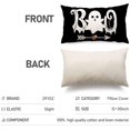 thumbnail image 6 of Halloween Pillow Covers 12x20 inch White Spooky Ghost Decor Black Halloween Lumbar Pillow Covers Decorative for Halloween Home Decor for Sofa 032, 6 of 6