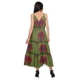 thumbnail image 4 of Moomaya Cotton Casual Sleeveless Spaghetti Strap V-Neck Long Dress For Women, 4 of 6