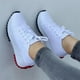 thumbnail image 2 of 2023 Nuevo Tommy Grueso Fondo De Encaje Hasta La Parte Superior Baja Zapatos De Lona De Las Mujeres De La Moda De Tacón Medio Antideslizante Al Aire Libre Deportivos, 2 of 4