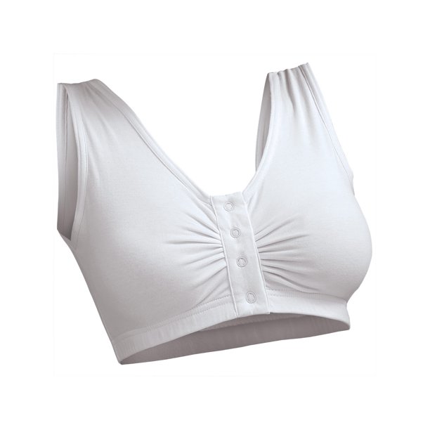 Easy Comforts Women's Snap Front Closure Luxury Wireless Comfort Bra