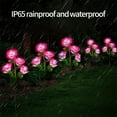 thumbnail image 6 of IPEWLEX Solar Garden Lights - Unique Swaying Design, 4-Head Floral & Butterfly Decorative Lights for Outdoor Use (2 Pack), 6 of 6