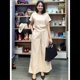 thumbnail image 5 of Conjunto de 2 Piezas para Mujer: Blusa de Media con Cuello y Pantalón con Bolsillos, Informal para el Trabajo y Viajes. Cremoso L, 5 of 6