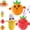 3pcs, variant on GliJian Interactive Music Plush Toy, Touch Sensitive Soft Fruit Musical Toy, Induction Singing Sensory Toy