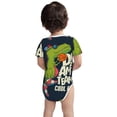 thumbnail image 3 of Yiaed Dinosaur Basketball Player Print Infant Climbing Short Sleeve Onesie One-Piece Baby Bodysuit Clothes 0-12 Months -, 3 of 6