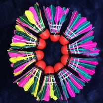 MLINS  11 Pcs Badminton Mixed Color Shuttlecock Solid Choice
