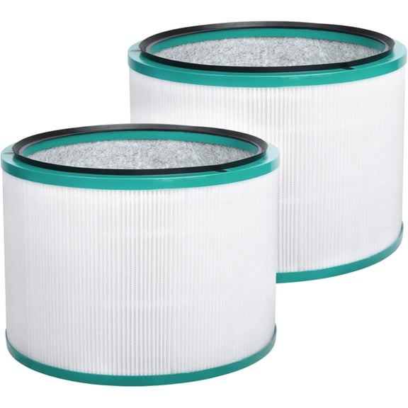 Fil-fresh 2 Pack HP01 HP02 HEPA Filter Replacement for Dyson Pure Hot Cool Link HP01, HP02, DP01, DP02 Air Purifier, True HEPA Air Purifier Filter, #968125-03