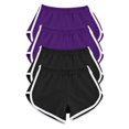 thumbnail image 3 of Hvot&aat 4pc Women Trendy Dolphin Shorts Workout Yoga Shorts Lounge Stretchy Sweat Shorts Solid Color Shorts, 3 of 6