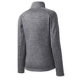 thumbnail image 6 of Port Authority Ladies Digi Stripe Fleece Jacket-S (Black), 6 of 6