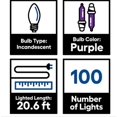 thumbnail image 4 of String-A-Long 100-Count 20.6-ft Purple Incandescent Plug-In Christmas String Lights, 4 of 4
