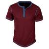 Dagugfen Henley Shirts for Men Quarter Button Short Sleeve Breathable Pullover Tee Shirts Business Casual Workwear Tops S-3XL