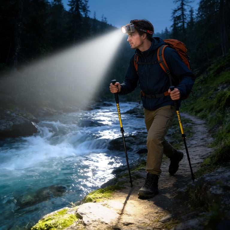 YTAKY Rechargeable Headlamp, 100000 Lumen LED photo 3