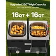 thumbnail image 2 of VEVOR Friteuse Profonde au Propane d'Extérieur 16QTx2 Commerciale Autoportante Deux Réservoirs, 2 of 9