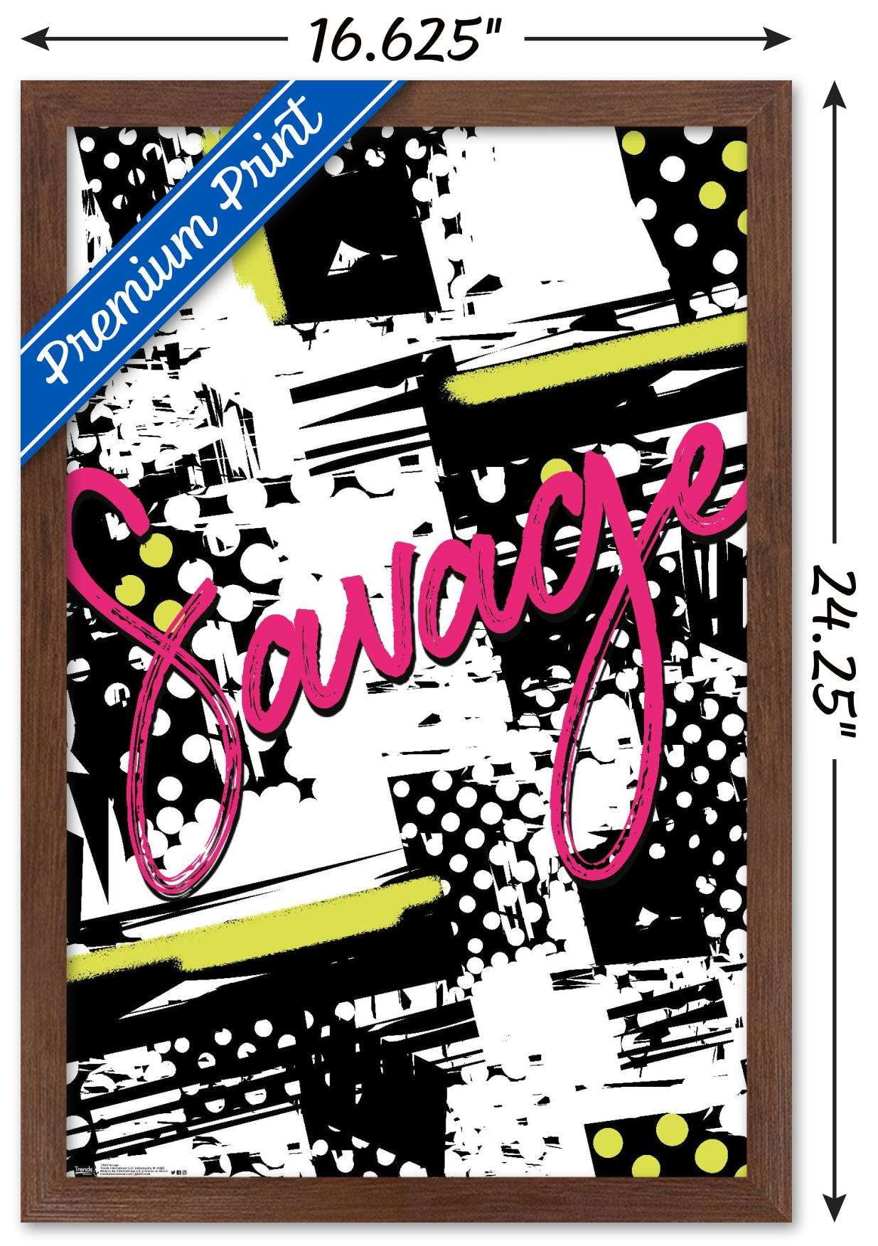 Savage Wall Poster, 14.725" x 22.375", Framed