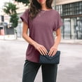thumbnail image 5 of SUNBS Womens Summer Tops Short Sleeve Sweaters Tunic Tops Dressy Casual Business Shirts, 5 of 7