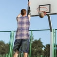 thumbnail image 5 of Honeii Heart Check Plaid print basktball shirt for men and women, Unisex basketball jersey for Theme party-Small, 5 of 6