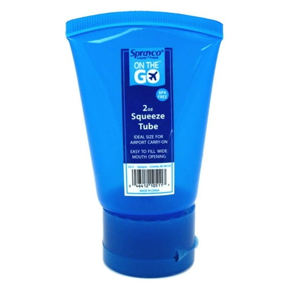 Sprayco Travel Tube Squeeze, Assorted Colors, 2 oz