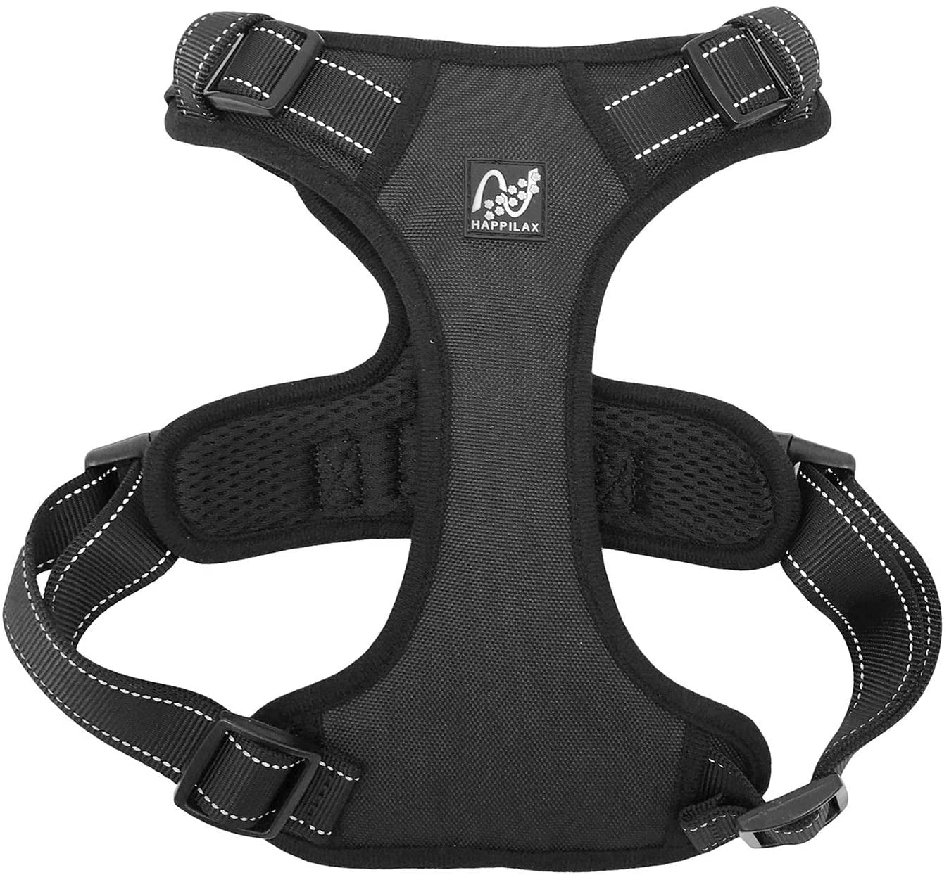 Padded And Reflective Dog Harness Adjustable Chest Harness For Small