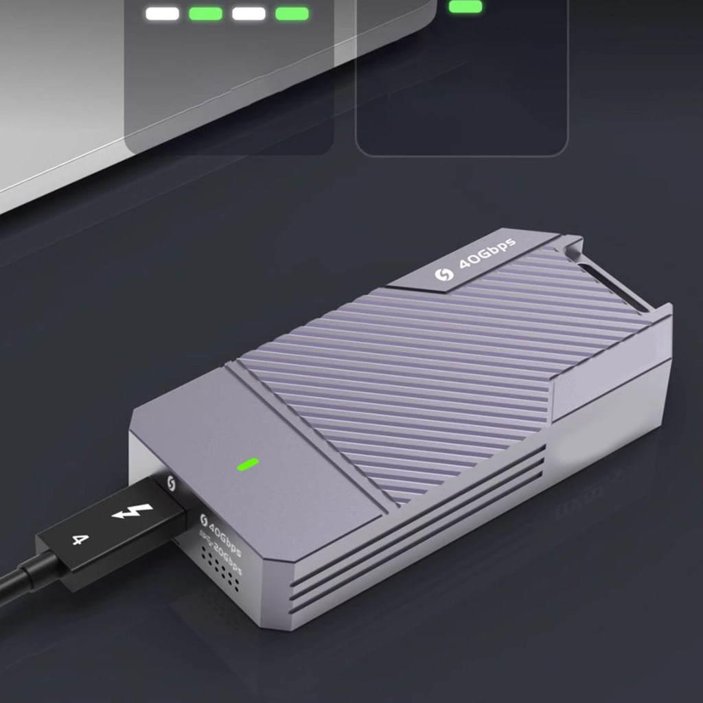 Zeiwohndc 40Gbps M.2 NVMe SSD Enclosure,PCIe to USB-C External Hard Drive Enclosure
