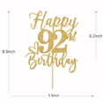 thumbnail image 2 of Adorno para Pastel Yotawebery 92º Cumpleaños Brillo Dorado, 2 of 7