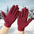 thumbnail image 4 of Holzlrgus 5 Pairs of Unisex Knitted Thermal Magic Elastic Gloves Warm Full Fingered Winter Snow Gloves for Men and Women, 4 of 6
