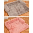 thumbnail image 2 of Manta del sofá del perro de la felpa del sofá cama de la estera del perro, cama impermeable Eccomum Gris claro,METRO, 2 of 7