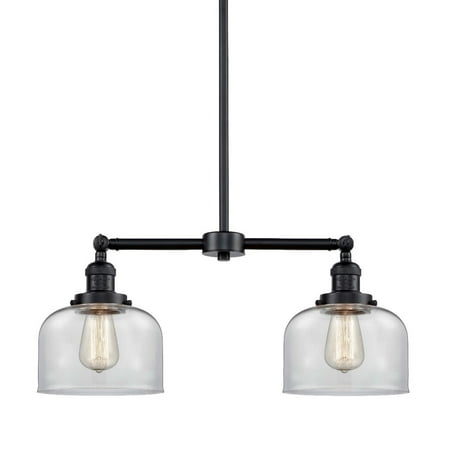 

Innovations Lighting 209 Large Bell Large Bell 2 Light 24 Wide Linear Chandelier /