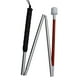 thumbnail image 3 of Bastón ciego plegable Muleta de soporte portátil roja reflectante plegable Yuyangstore bastón ciego plegable, 3 of 8