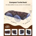 thumbnail image 2 of Turtle Basking Platform — Resin Dock with 3 Suction Cups for Aquatic Turtles, Frogs, Turtle Tank Accessory, 2 of 7