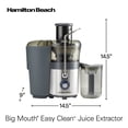 thumbnail image 3 of Hamilton Beach Big Mouth Extractor de Zumo Premium 2 Velocidades - Plateado, Gris, 3 of 5