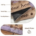 thumbnail image 4 of Country Stars Area Rugs 4x6 ft Purple Wood Grain Bless Our Home Farmhouses Washable Rug Non Slip Indoor Carpet Absorbent Floor Mat for Living Room Bedroom Dining Room, 4 of 9