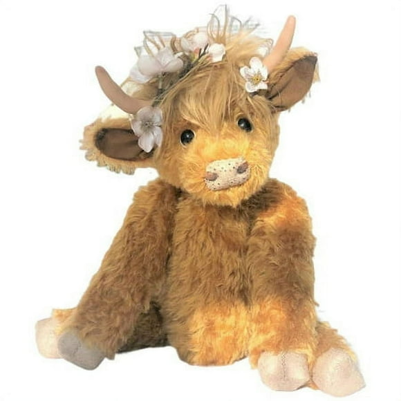 Highland Cow Stuffed Animals Plush Toy Fluffy Bull Animal Doll Soft Gift for Kids Boys Girls,10 inch Tall,Stuffed Animals