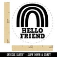 thumbnail image 2 of Hello Friend Fun Rainbow Self-Inking Rubber Stamp Ink Stamper - Orange Ink - Mini 1/2 Inch, 2 of 7