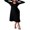 Black, variant on xiaxaixu Fall Dresses for Women 2023, Autumn Winter Sweater Dress Long Sleeve V Neck Ribbed Knit Midi Party Dress