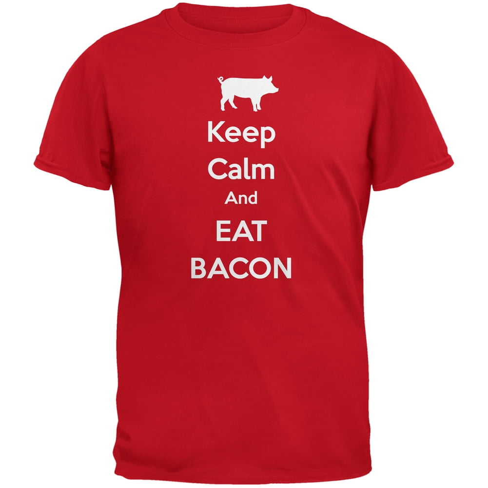 bacon red shirt