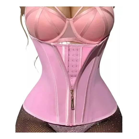 Faja Colombiana Doble Cierre Reloj De Arena Cinturilla Látex