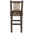 thumbnail image 5 of Homestead Collection Counter Height Barstool w/ Back - Woodland Upholstery, Stain & Lacquer Finish, 5 of 5