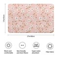 thumbnail image 3 of Pioneer Flower Floral Print Pattern Bathroom Rugs Mat, Non Slip Microfiber Bathroom Rug with Rubber Backing, Soft Mats for Bathroom Floor Tub Shower, 17"x27", 3 of 5