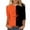 A31 Orange, variant on Women Halloween Graphic Tees 3/4 Sleeve Crewneck Color Block Novelty T Shirts Funny Witch Print Casual Fall Festive Holiday Tops for Party Everyday Wear